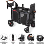 Stroller Wagon, 4 Seater Wagon Stroller for Kids with Low Sides, Baby Stroller Wagon, Quad Stroller