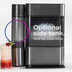 GE Profile Opal 2.0 with 0.75 Gallon Tank, Chewable Crunchable Countertop Nugget Ice Maker, Scoop included, 38 lbs in 24 hours, Pellet Ice Machine with WiFi & Smart Connected, Stainless Steel