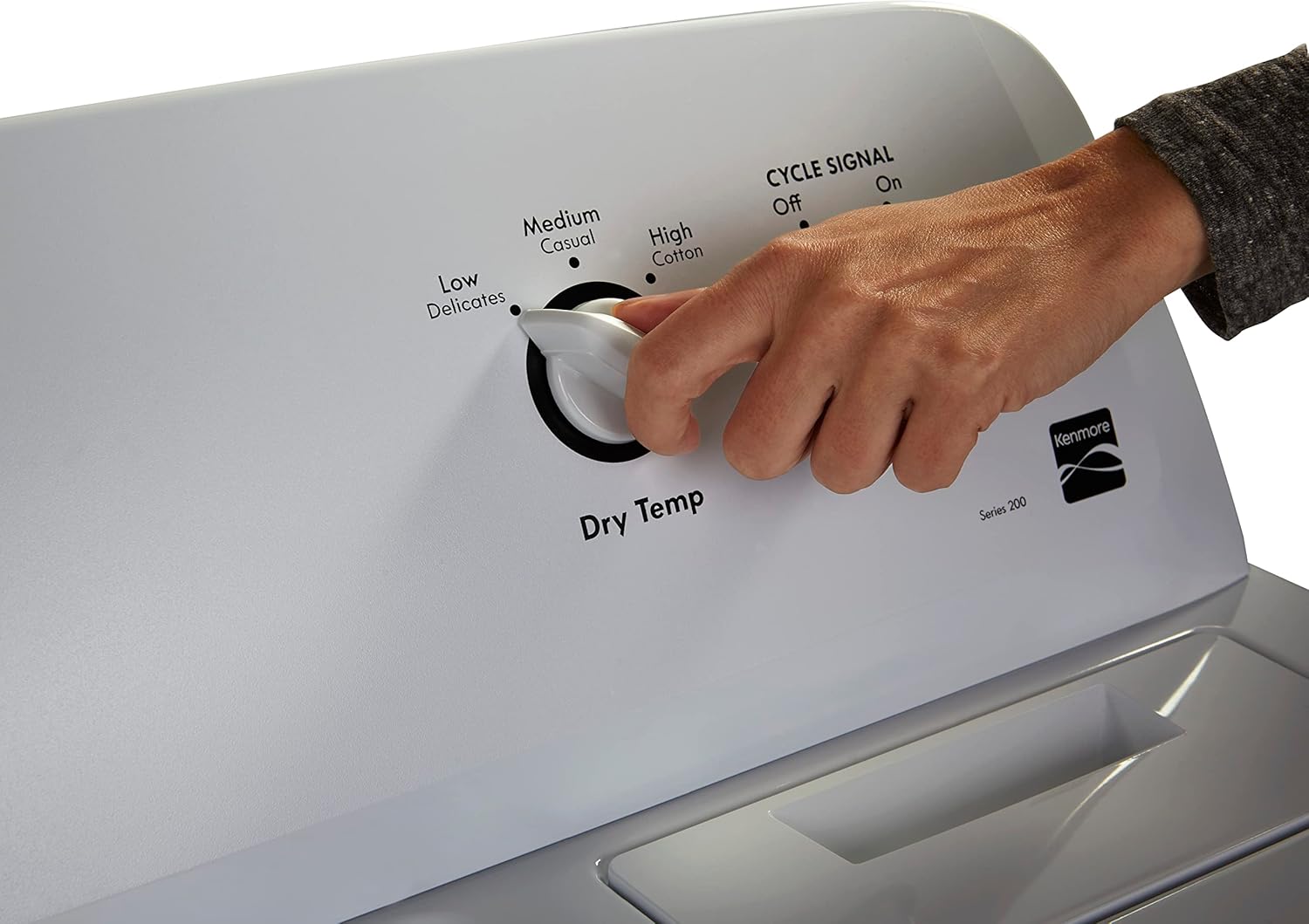 Kenmore 29′′ Front Load Electric Dryer with Wrinkle Guard and 7.0 Cubic Ft. Total Capacity, White
