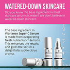 2025 Vibriance Super C Serum for Mature Skin  Made in USA  All-In-One Formula Hydrates  Firms  Lifts  Smooths  Targets Age Spots  Wrinkles  Vitamin C Serum; 1 fl oz – Pack of 2