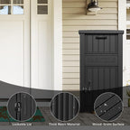 LHBGO Package Delivery Box for Outside, Storage Box with Lockable Secure