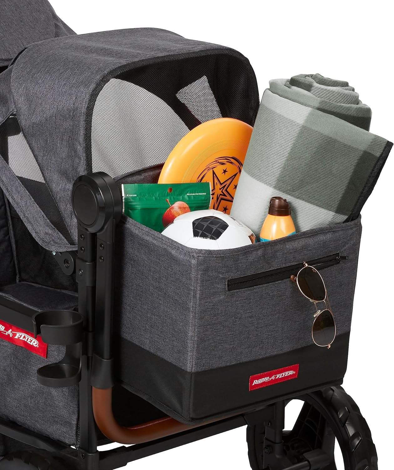 Stroller Wagon, 4 Seater Wagon Stroller for Kids with Low Sides, Baby Stroller Wagon, Quad Stroller
