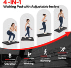 Sperax Walking Vibration Pad with APP, 3 in 1 Under Desk Treadmill, 2.5HP Low Noise Walking Treadmill Pad with Remote Control,Portable Treadmills for Home Office