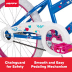 Huffy Sea Star Kids Bike, 20′′ Wheels, Ages 5-12, Blue/Pink, Steel Frame, Coaster Brake, Streamers