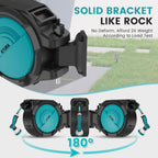 AYURA Retractable Garden Hose Reel, Any Length Lock, Slow Auto-Rewind, 10 Pattern Nozzle