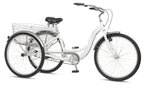 Schwinn Meridian Adult Tricycle Bike Mens and Womens Three Wheel Beach Cruiser 26-inch Wheels Low Step-Through Frame Wide Seat Rear Folding Basket Sin