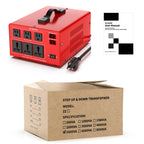 6000 Watt Voltage Converter Transformer Heavy Duty Step Up/Down Power Converter 220V to 110V, 110V to 220V with 3 US Outlets, 3 Universal Outlets, LCD Display, Circuit Breaker Protection
