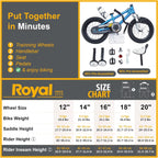 Royalbaby Kids Bike Boys Girls Freestyle BMX Bicycle