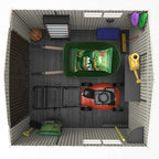 Lifetime 7×7 ft UV-Protected Plastic Storage Shed with Skylight & Double Doors