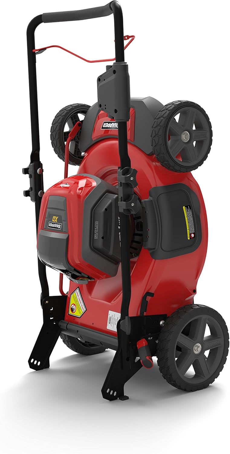 Snapper XD 82V MAX 21′′ Electric Cordless Lawn Mower, Steel Deck, 3-in-1 Design, Red/Black