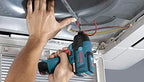 BOSCH CLPK22-120 12V Max Cordless 2-Tool 3/8 in. Drill/Driver and 1/4 in. Impact Driver Combo Kit with 2 Batteries, Charger and Case,Blue