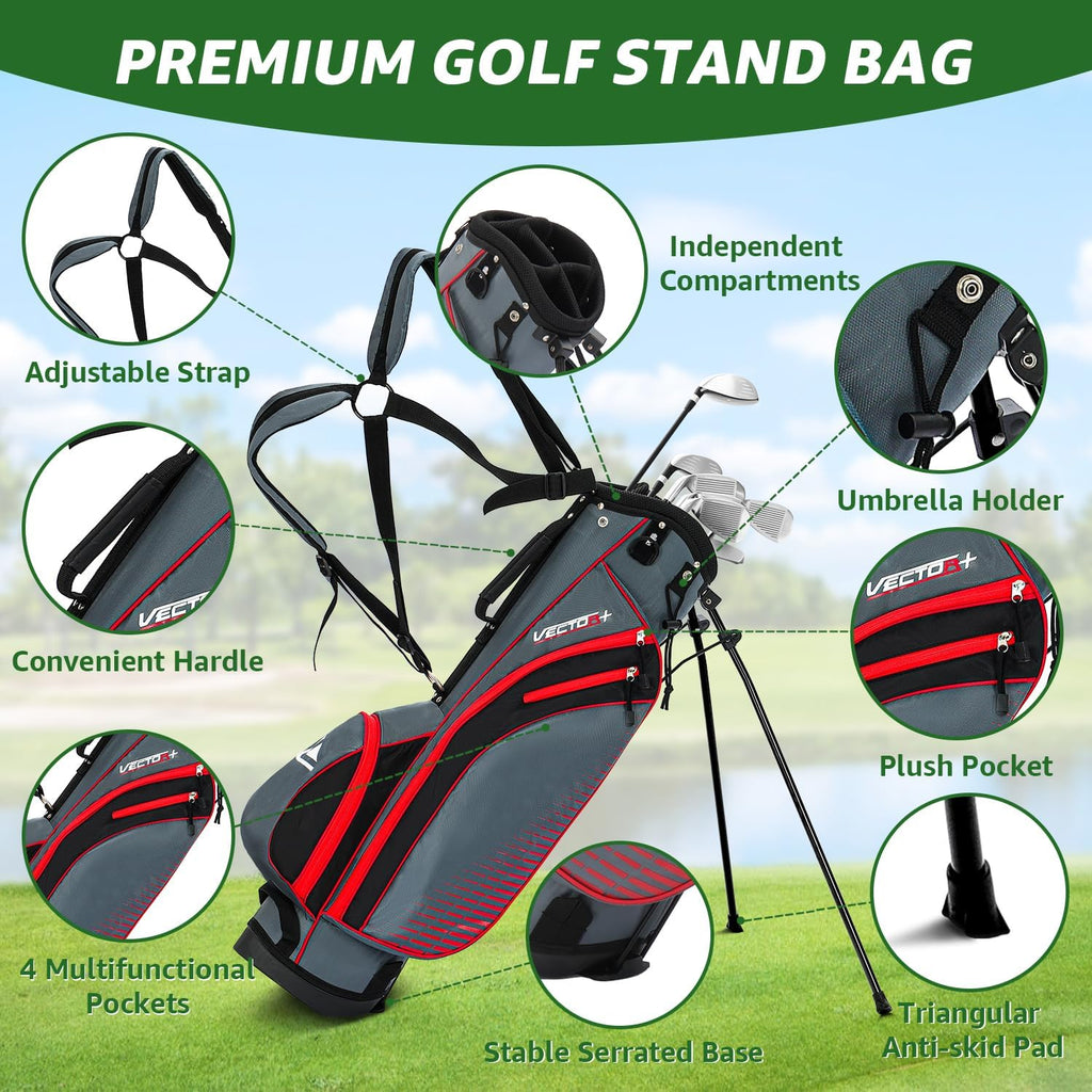 XDriveMax 8 Pieces Complete Mens Golf Club Set