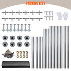 JYQAQA 12x20 FT Heavy Duty Carport Canopy
