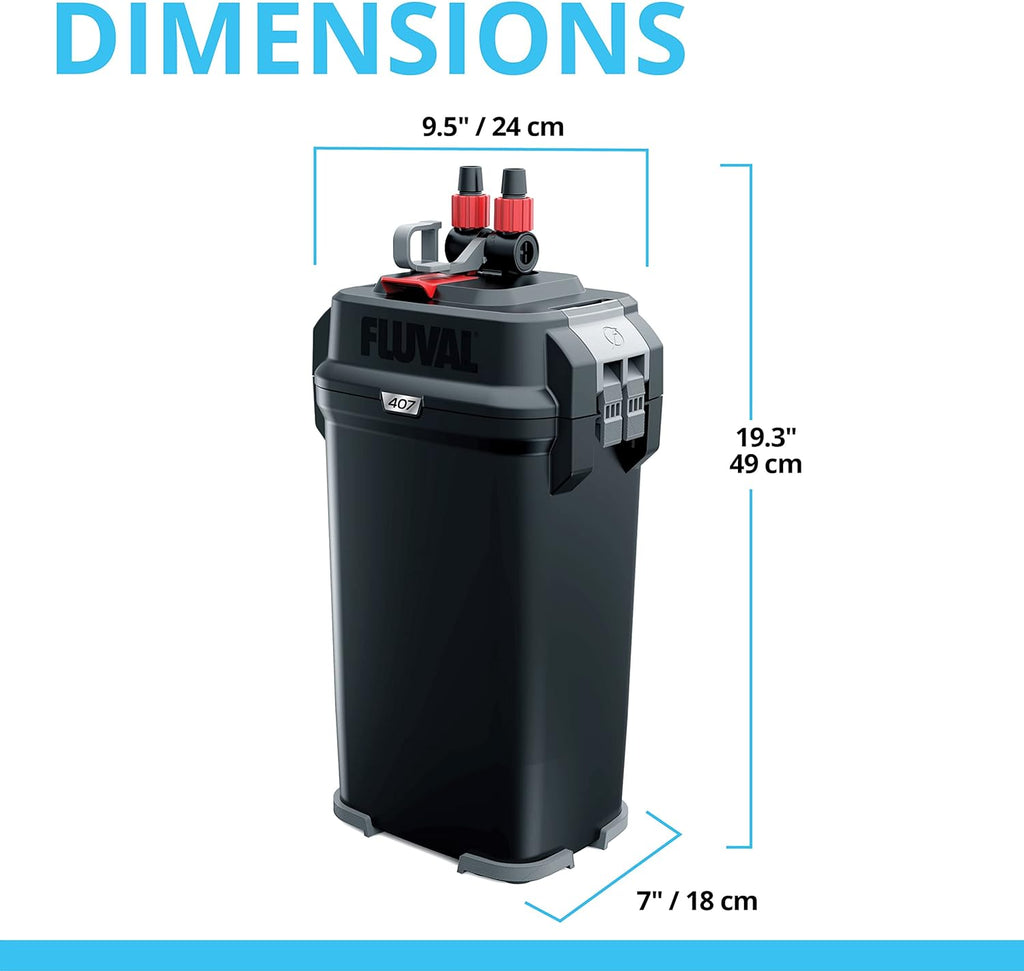 407 Perfomance Canister Filter – for Aquariums Up to 100 Gallons – Aquarium Canister Filter