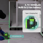 Huepar 360 Self Leveling Rechargeable Lazer Level with Tripod
