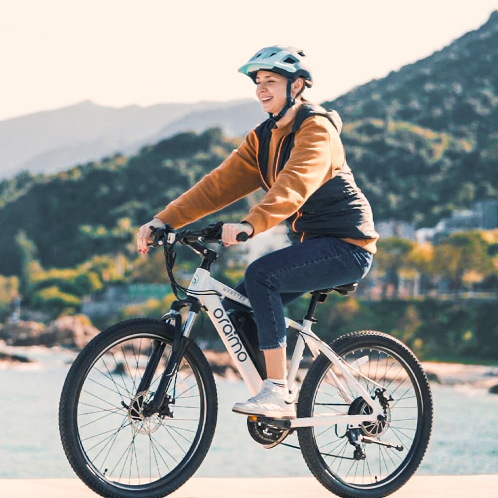 Adult Electric Bike, 350W BAFANG Motor (500W Peak), 4A 3H Fast Charging, 468Wh Li-Ion Battery, 21 Speed Gears, Air Saddle, 45 Miles 20 MPH 26" Mountain Bike Electric Bike