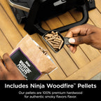 OG701 7-in-1 Outdoor Electric Grill & Smoker - Grill, BBQ, Air Fry, Bake, Roast, Dehydrate & Broil - Uses Woodfire Pellets - Portable & Weather Resistant