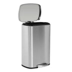 Bigacc 13 Gallon 50 Liter Kitchen Trash Can with Touch-Free & Motion Sensor, Automatic Stainless-Steel Garbage Can, Anti-Fingerprint Mute Designed Trash Bin Brushed Stainless Steel