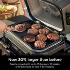 OG701 7-in-1 Outdoor Electric Grill & Smoker - Grill, BBQ, Air Fry, Bake, Roast, Dehydrate & Broil - Uses Woodfire Pellets - Portable & Weather Resistant
