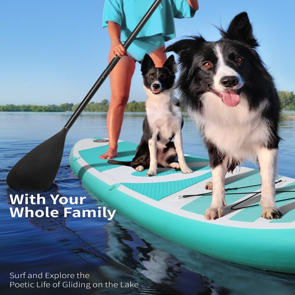 Marnur Inflatable Paddle Board SUP, 10′ x 30′′ x 6′′, PVC, 330 lbs Capacity, with Accessories
