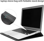 Black Faux Crocodile Laptop Sleeve Case
