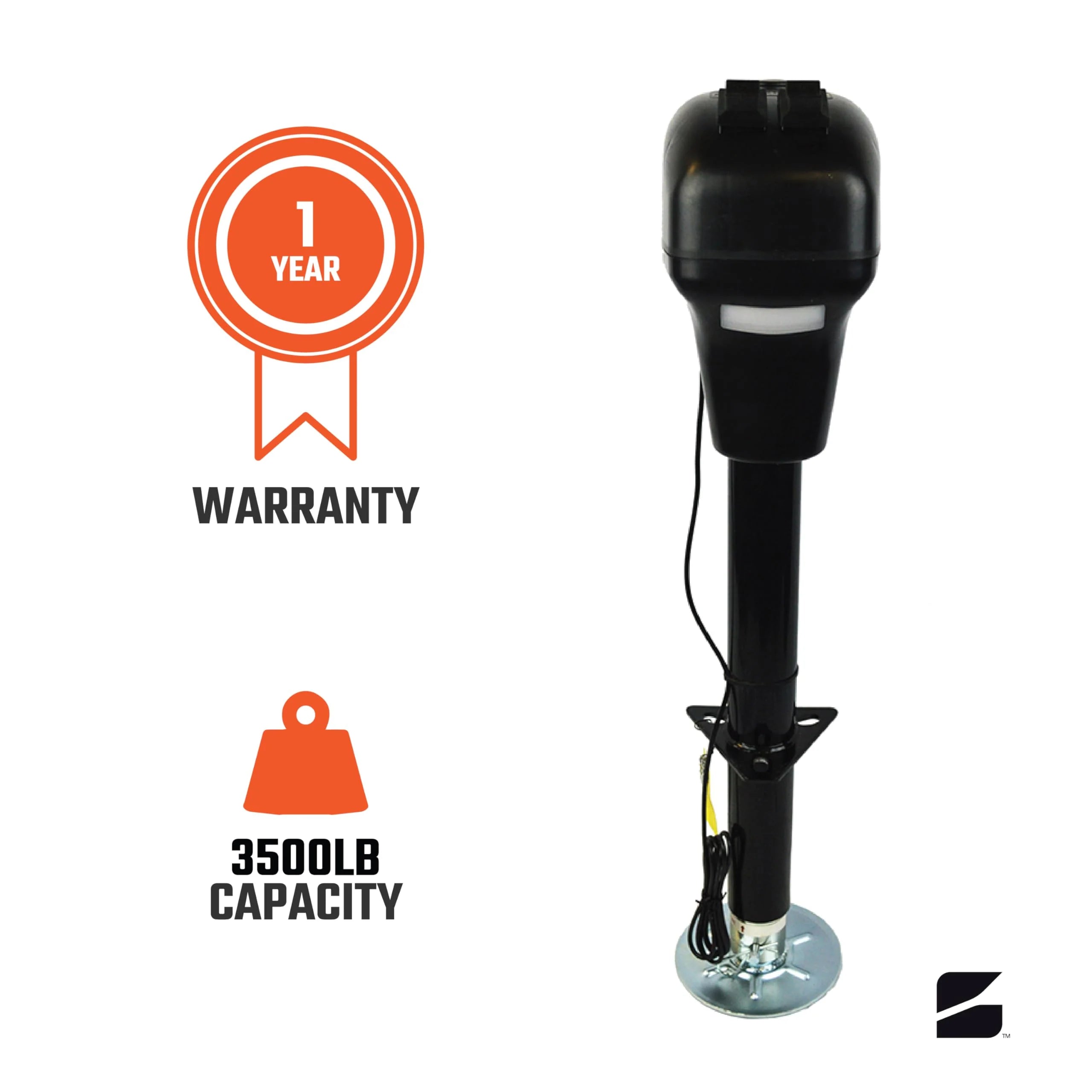 Bastion Electric Power Tongue Jack with Cover