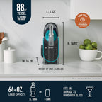 Ninja SLUSHi with RapidChill Technology, 88 oz. Frozen Drink & Slushie Machine, 5 Preset Programs, Margaritas, Frapps More, Premium Accents, Black, FS301