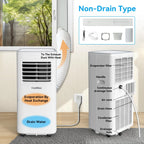 Coolblus 8500 BTU Portable Air Conditioners Up to 360 Sq. Ft