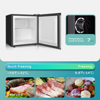 Upright freezer, 3.0 Cubic Feet, Single Door Compact Mini Freezer with Reversible Stainless Steel Door, Small freezer for Home/Dorms/Apartment/Office (Silver)