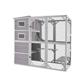 COZIWOW 4-Tier Enclosure with Weatherproof Roof