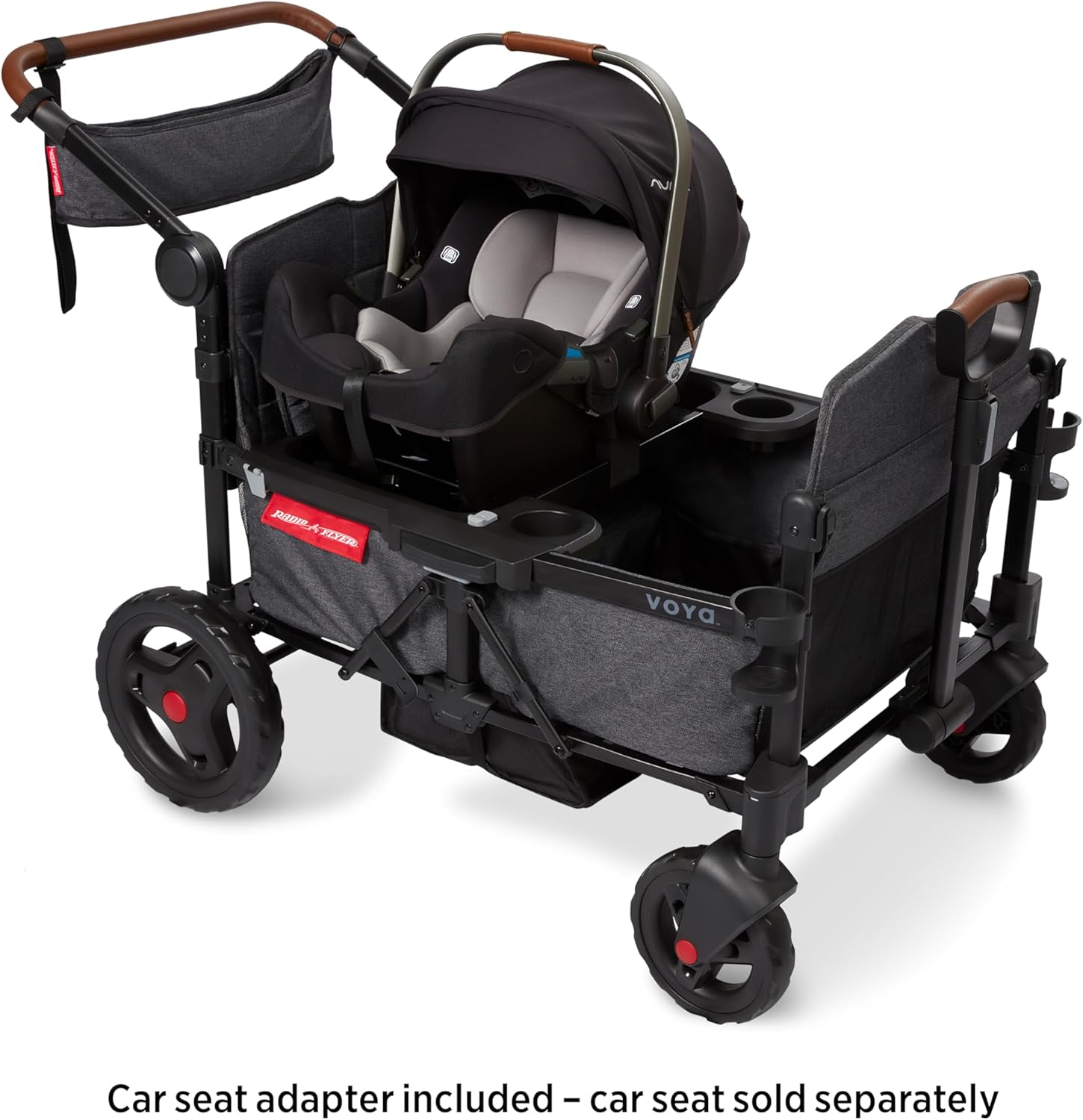 Stroller Wagon, 4 Seater Wagon Stroller for Kids with Low Sides, Baby Stroller Wagon, Quad Stroller
