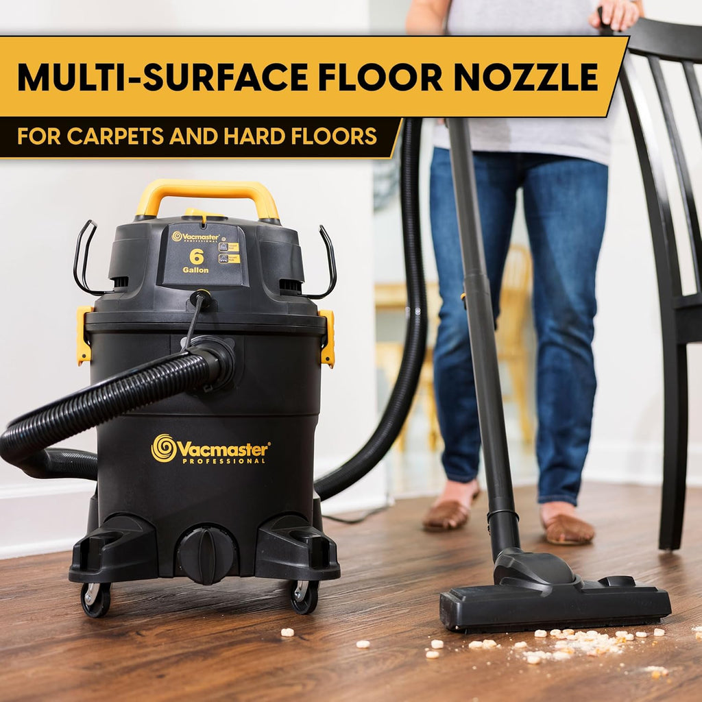 Vacmaster 3-in-1 Wet/Dry/Upholstery Shampoo Vacuum Cleaner