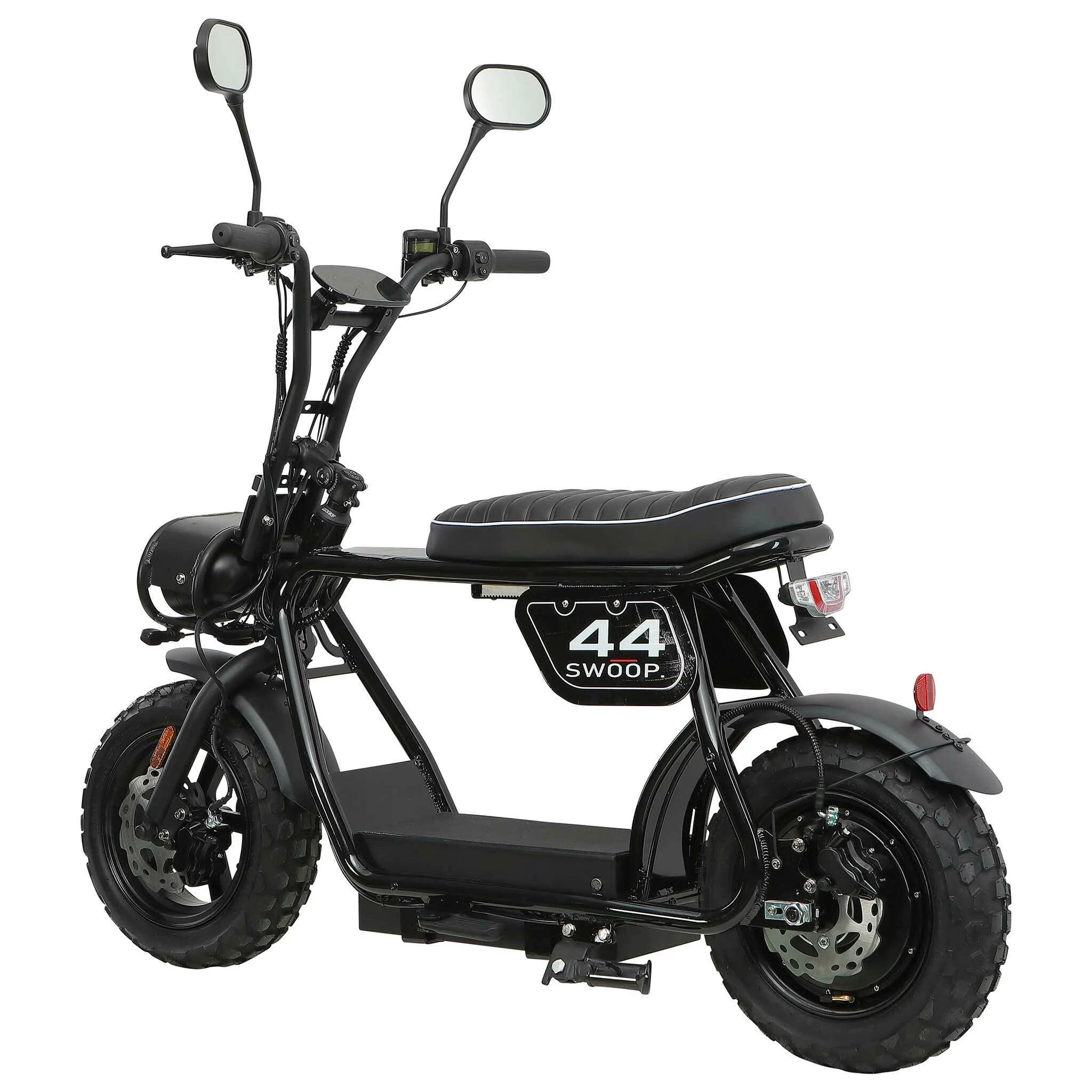 Swoop Elektrische Bromfiets Turbo 2000W Zwart