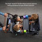 Stroller Wagon, 4 Seater Wagon Stroller for Kids with Low Sides, Baby Stroller Wagon, Quad Stroller