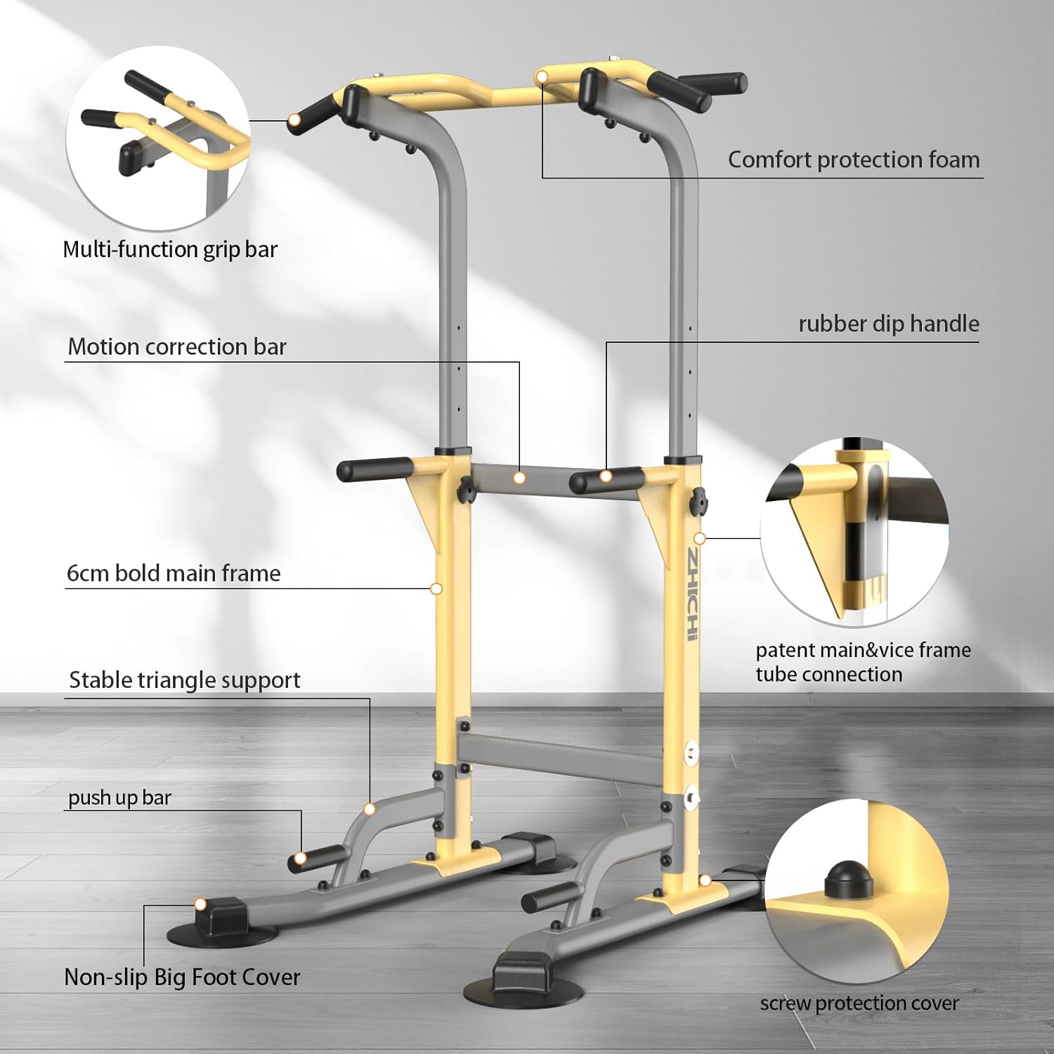 Z ZHICHI Pull Up Dip Station