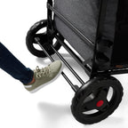 Stroller Wagon, 4 Seater Wagon Stroller for Kids with Low Sides, Baby Stroller Wagon, Quad Stroller