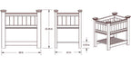 Vita Classic Vinyl Cambridge Raised Planter, White, 38′′x24′′x36′′, Durable BPA-Free, Includes Floor Boards, 20-Year Warranty