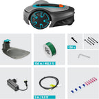 Gardena Robotmaaier SILENO minimo 500 m: intelligente grasmaaier met optimale connectiviteit, programmeerbaar met Gardena Bluetooth-app, DE-versie (15202-20)