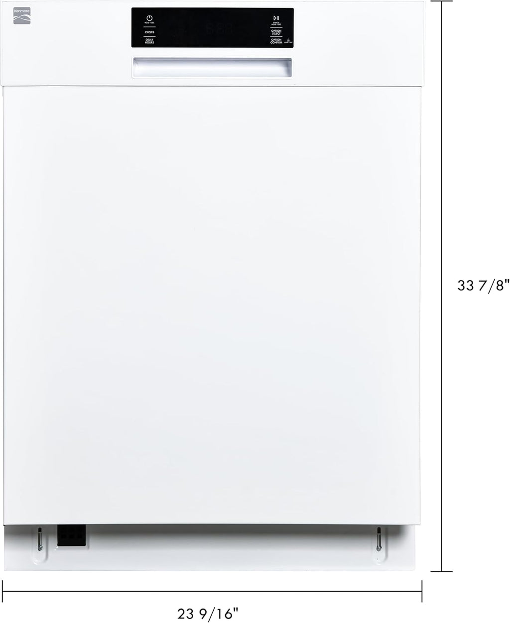 Kenmore 24" Built-In Stainless Steel Tub Dishwasher with Adjustable Rack