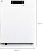Kenmore 24" Built-In Stainless Steel Tub Dishwasher with Adjustable Rack