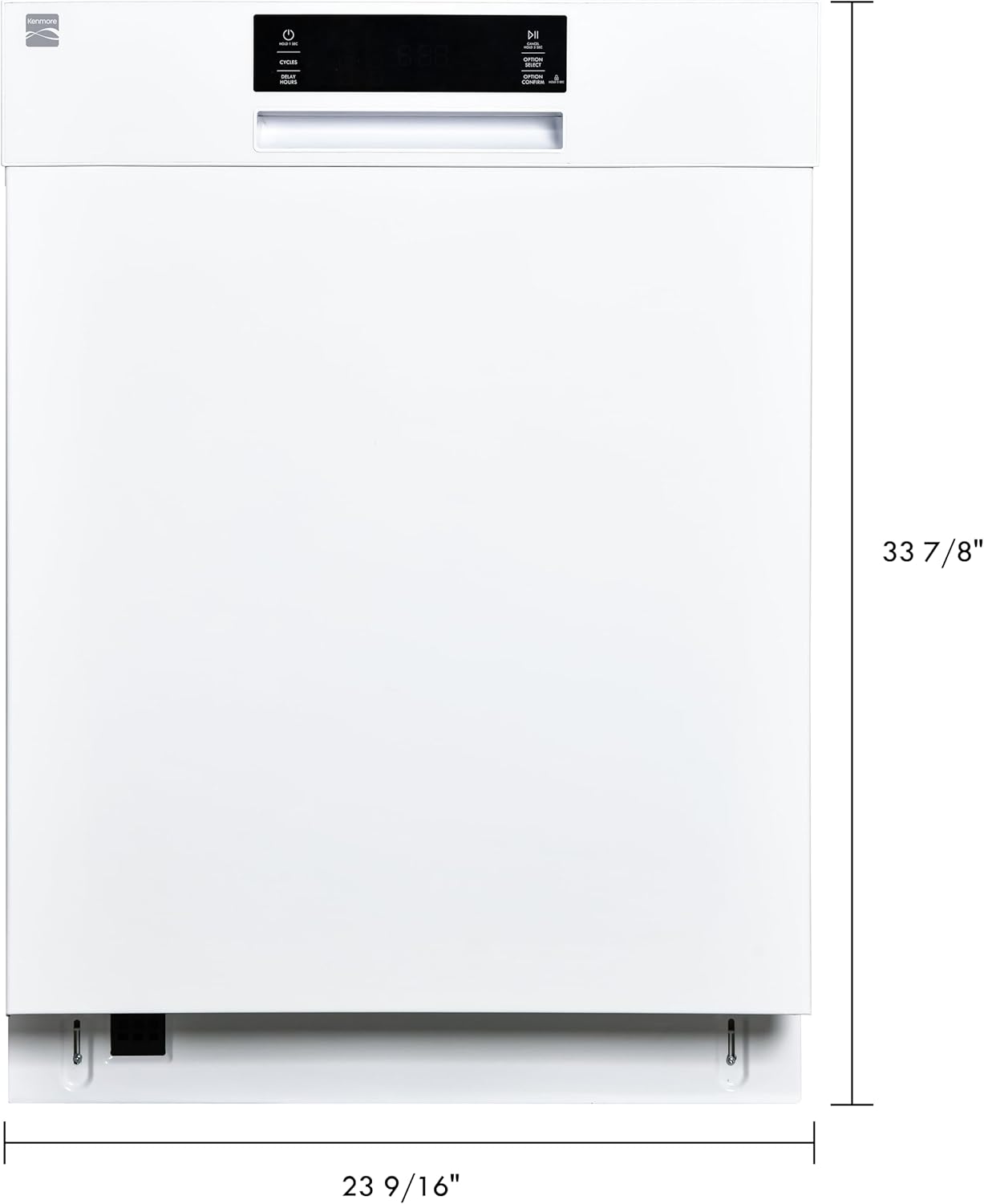Kenmore 24" Built-In Stainless Steel Tub Dishwasher with Adjustable Rack