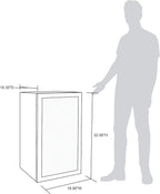 Beverage Refrigerator Cooler | 126 Cans Free Standing with Right Hinge Glass Door | Mini Fridge Beverage Organizer Perfect For Beer, Wine, Soda, And Cooler Drinks