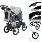 VIAGDO Premium Heavy Duty Pet Stroller for Small Medium Dogs & Cats