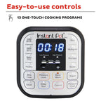 Instant Pot Duo 6 Qt Electric Pressure Cooker 7-In-1 with Easy-Release Steam Switch