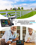 Professional Weather Station Wireless Indoor Outdoor Thermometer