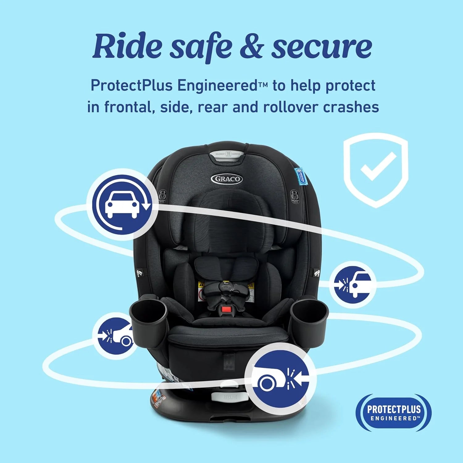 Graco Turn2Me 3-in-1 Rotating Convertible Car Seat, Cambridge