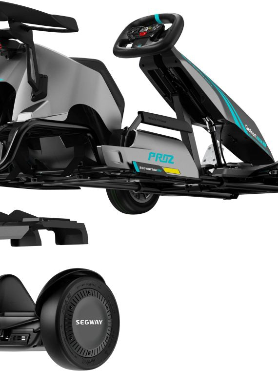 Segway – Go Kart Pro 2 w/15.5 mi Max Operating Range & 26.7 mph Max Speed – Gray