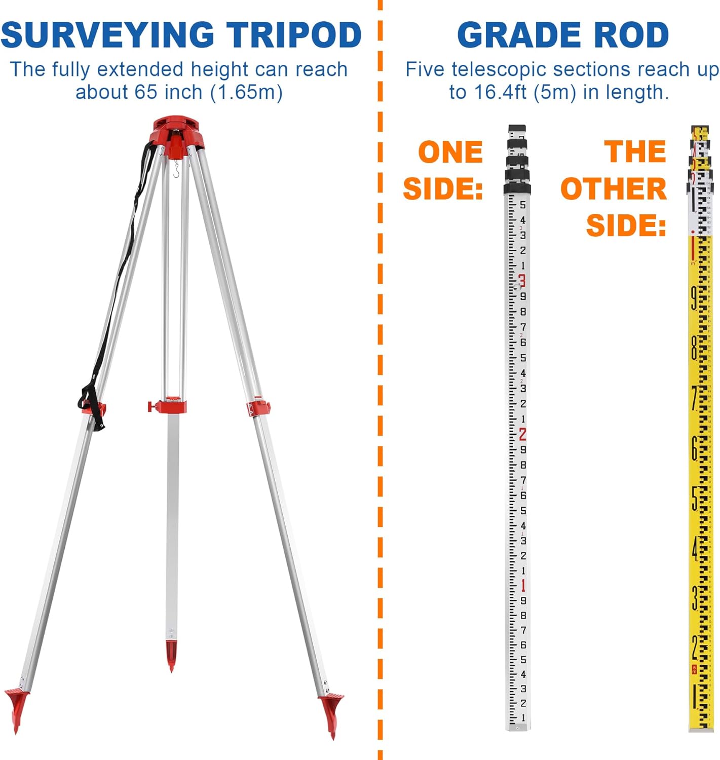 Iglobalbuy Self Leveling Rotary Laser Level System Kit with Surveying Tripod