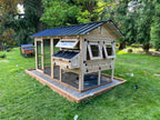 Walk-In Chicken Coop – 6-ft x 12-ft x 7.5-ft Outdoor Poultry Run