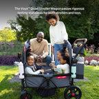 Stroller Wagon, 4 Seater Wagon Stroller for Kids with Low Sides, Baby Stroller Wagon, Quad Stroller
